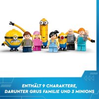 LEGO Ich – Einfach unverbesserlich 4: Familienvilla von Gru und den Minions, Fanartikel zum neuen Film, Spielzeug, Geschenk für Jungen und Mädchen ab 8 Jahren 75583