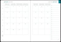 Quo Vadis EasySlim 15x21 schwarz 2025: Kalender im Schreibtischformat