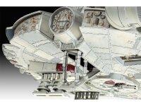 Revell - Modellbausatz I Geschenkset Millennium Falcon I Detailreicher Star Wars Bausatz I 52 Teile I Maßstab 1:72 I für Kinder und Erwachsene ab 10 Jahren