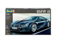 Revell - Modellbausatz Auto 1:24 - BMW i8 im Maßstab 1:24, Level 4, originalgetreue Nachbildung mit vielen Details, 07008