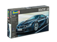 Revell - Modellbausatz Auto 1:24 - BMW i8 im Maßstab 1:24, Level 4, originalgetreue Nachbildung mit vielen Details, 07008