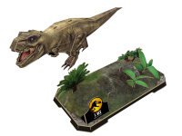 Revell - Jurassic World Dominion | 3D Puzzle T-Rex | Diorama Set | Dinosaurier-Spielzeug für Kinder & Erwachsene | Geschenkidee | Perfekt für Sammler | 54 Teile | Ab 10 Jahren