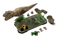 Revell - Jurassic World Dominion | 3D Puzzle T-Rex | Diorama Set | Dinosaurier-Spielzeug für Kinder & Erwachsene | Geschenkidee | Perfekt für Sammler | 54 Teile | Ab 10 Jahren