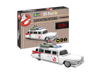 Revell Ghostbusters Ecto-1 3D-Puzzle | Offiziell Lizenziert | Authentischer Cadillac Miller-Meteor | Herausfordernd mit 120 Teilen | Ideal für Fans und Sammler | Perfekte Geschenkidee | Ab 10 Jahren