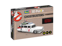 Revell Ghostbusters Ecto-1 3D-Puzzle | Offiziell Lizenziert | Authentischer Cadillac Miller-Meteor | Herausfordernd mit 120 Teilen | Ideal für Fans und Sammler | Perfekte Geschenkidee | Ab 10 Jahren