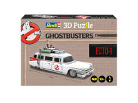 Revell Ghostbusters Ecto-1 3D-Puzzle | Offiziell Lizenziert | Authentischer Cadillac Miller-Meteor | Herausfordernd mit 120 Teilen | Ideal für Fans und Sammler | Perfekte Geschenkidee | Ab 10 Jahren