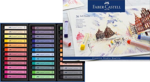 Faber-Castell 128336 - Softpastellkreide STUDIO QUALITY, 36er Etui