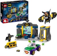 LEGO DC Batman Bathöhle mit Batman, Batgirl und Joker, Superhelden-Spielzeug, Spielzeugauto für Jungen, Mädchen und Junge Superhelden ab 4 Jahren 76272