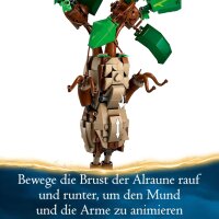 LEGO Harry Potter Zaubertrankpflanze: Alraune, Pflanzen-Spielzeug mit Topf, magisches Geschenk für Mädchen, Jungen und alle Fans, Spielset für fantasievolle Kinder, Wohn-Deko 76433