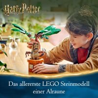 LEGO Harry Potter Zaubertrankpflanze: Alraune, Pflanzen-Spielzeug mit Topf, magisches Geschenk für Mädchen, Jungen und alle Fans, Spielset für fantasievolle Kinder, Wohn-Deko 76433