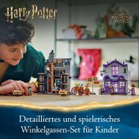 LEGO Harry Potter Ollivanders & Madam Malkins Anzüge, Läden aus der Winkelgasse, Spielset für Kinder, Zauberer-Spielzeug, Fantasy-Geschenke für Mädchen, Jungen und Fans ab 8 Jahren 76439