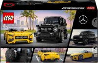 LEGO Speed Champions Mercedes-AMG G 63 & Mercedes-AMG SL 63, Bauset mit 2 Spielzeug-Autos und 2 Fahrer-Minifiguren, Geschenk für Jungen und Mädchen 76924