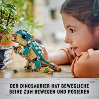 LEGO Jurassic World Baby Bumpy: Ankylosaurus, baubarer Spielzeug-Dinosaurier für Fans von Jurassic World: Neue Abenteuer, Geschenk für Jungen und Mädchen ab 7 Jahren 76962