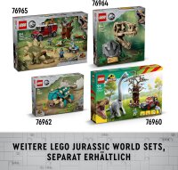 LEGO Jurassic World Dinosaurier-Missionen: Allosaurus-Transporter, Dino-Spielset, Geschenkidee für Kinder mit den Minifiguren Kenji, Darius und Yaz, für Jungen und Mädchen ab 8 Jahren 76966