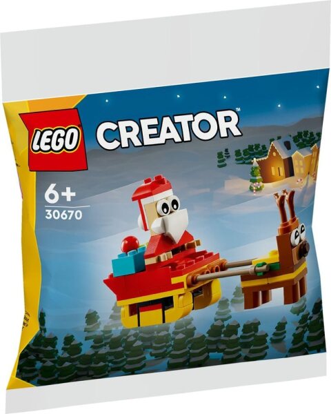 LEGO CREATOR 30670 Schlittenfahrt Polybag-Set des Weihnachtsmanns