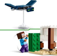 LEGO Minecraft Steves Wüstenexpedition, Set zum Videospiel für Jungs und Mädchen, Biom mit Steve, Haus, Figuren und Kamel-Spielzeug, Gamer-Geschenk für Kinder ab 6 Jahren 21251