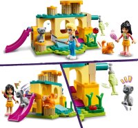 LEGO Friends Abenteuer auf dem Katzenspielplatz, Set mit Spielzeug-Tieren und Figuren, darunter Olly, Liann und 2 Katzenfiguren, Geschenk für Mädchen und Jungen ab 5 Jahren 42612