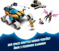 LEGO DREAMZzz Der Weltraumbuggy von Mr. Oz, Set mit Spielzeug-Auto oder Space Shuttle, inklusive Minifiguren Mr. Oz, Albert und Jayden, Weltraum-Geschenk für Jungen und Mädchen ab 8 Jahren 71475