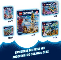 LEGO DREAMZzz Der Weltraumbuggy von Mr. Oz, Set mit Spielzeug-Auto oder Space Shuttle, inklusive Minifiguren Mr. Oz, Albert und Jayden, Weltraum-Geschenk für Jungen und Mädchen ab 8 Jahren 71475