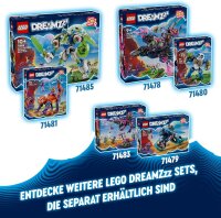 LEGO DREAMZzz Zoeys Katzenmotorrad, Geschenk für Kinder ab 7 Jahren, Tierfigur zum Umbauen, Spielzeugmotorrad, Fantasy-Spielset für Jungen und Mädchen 71479