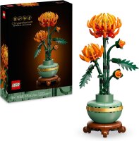 LEGO Icons Chrysantheme, kreatives Bauset für Erwachsene, Pflegeleichte Spielzeug-Pflanze zum Verschenken, Blumendeko aus der Botanik Kollektion, entspannende Aktivität 10368