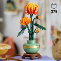 LEGO Icons Chrysantheme, kreatives Bauset für Erwachsene, Pflegeleichte Spielzeug-Pflanze zum Verschenken, Blumendeko aus der Botanik Kollektion, entspannende Aktivität 10368