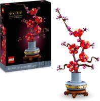 LEGO Icons Pflaumenblüte, Pflegeleichte Blumendeko aus der Botanik Kollektion, kreatives Bauset für Erwachsene, entspannende Aktivität für Blumenfreunde, Spielzeug-Pflanze zum Sammeln 10369