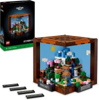 LEGO Minecraft Die Werkbank Bauset, Videospiel-Set mit 8 Figuren, darunter Steve, Alex, Kreaturen und Biomen, Modell zum 15-jährigen Jubiläum, Geschenk-Idee für Erwachsene, Männer & Frauen 21265