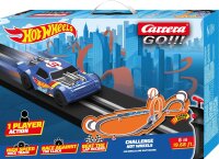 Carrera - 20068000 GO!!! Challenge Hot Wheels Rennbahn-Set I Rennbahnen & lizensierte Slotcars | bis zu 1 Spieler | Für Kinder ab 6 Jahren & Erwachsene I Maßstab 1:43 im Hotwheels Design