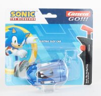 Carrera - 20064218 - Carrera GO!!! I Sonic The Hedgehog Slotcar I Maßstab 1:43 I Offiziell lizenziert von SEGA I Detailgetreue Sonic Figur I Ready to Race Autorennbahn Action