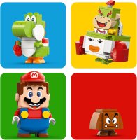 LEGO Super Mario Abenteuer mit dem interaktiven Mario, Set mit Junior-Clown-Kutsche, Spielzeug-Yoshi, Nintendo Geschenk für Jungen, Mädchen und Gamer ab 6 Jahren 71439