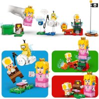 LEGO Super Mario Abenteuer mit der interaktiven Peach, Spielset für Kinder mit gelbem Toad, Nintendo Geschenk für Jungen, Mädchen und alle Gamer ab 6 Jahren 71441