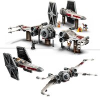 LEGO Star Wars Mashup aus TIE Fighter & X-Wing, baubare Spielzeug-Sternjäger, Geschenkidee für Kinder, anpassbare Sternenschiffe, Geschenk für Jungen, Mädchen und alle Fans 75393