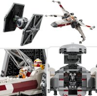 LEGO Star Wars Mashup aus TIE Fighter & X-Wing, baubare Spielzeug-Sternjäger, Geschenkidee für Kinder, anpassbare Sternenschiffe, Geschenk für Jungen, Mädchen und alle Fans 75393