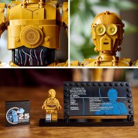 LEGO Star Wars C-3PO B, baubarer Droide, Modell zum Sammeln, Bauen und Ausstellen, nostalgische Geschenkidee für Erwachsene und Fans, Sammlerstück 75398