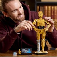 LEGO Star Wars C-3PO B, baubarer Droide, Modell zum Sammeln, Bauen und Ausstellen, nostalgische Geschenkidee für Erwachsene und Fans, Sammlerstück 75398