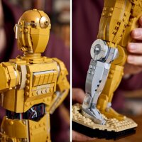 LEGO Star Wars C-3PO B, baubarer Droide, Modell zum Sammeln, Bauen und Ausstellen, nostalgische Geschenkidee für Erwachsene und Fans, Sammlerstück 75398