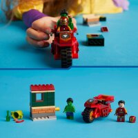 LEGO Marvel Iron Man mit Bike und der Hulk, Superhelden-Bauspielzeug für Kinder, Spielset zum Sammeln mit Bike und Minifiguren, Geschenk für Mädchen und Jungen ab 4 Jahren 76287