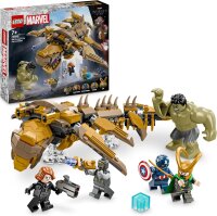 LEGO Marvel Avengers vs. Leviathan, Bauspielzeug, Set mit dem Hulk und den Minifiguren Captain America, Loki, Black Widow und Chitauri, Avengers-Spielset für Jungen und Mädchen ab 7 Jahren 76290