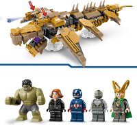 LEGO Marvel Avengers vs. Leviathan, Bauspielzeug, Set mit dem Hulk und den Minifiguren Captain America, Loki, Black Widow und Chitauri, Avengers-Spielset für Jungen und Mädchen ab 7 Jahren 76290