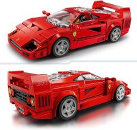 LEGO Speed Champions Ferrari F40 Supersportwagen, Spielset mit baubarem Spielzeugauto und Fahrer-Minifigur, Bauset zum Sammeln für Kinder, Geschenk für Jungen und Mädchen 76934