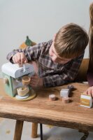 dantoy - Kaffeemaschine holz XL in geschenkbox 14 teilig