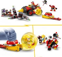 LEGO Sonic The Hedgehog Super Sonic vs. Egg Drillster, Abenteuer-Spielset zum Videospiel, Geschenk für Kinder, Set mit Shadow und Dr. Eggman für Jungen und Mädchen ab 8 Jahren 76999