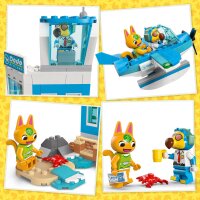 LEGO Animal Crossing Flieg mit Dodo Airlines, Videospiel-Spielset, Flughafen-Spielzeug, Wasserflugzeug und Pilot-Minifigur, Geschenk für Mädchen und Jungen ab 7 Jahren 77051