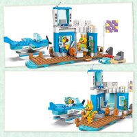 LEGO Animal Crossing Flieg mit Dodo Airlines, Videospiel-Spielset, Flughafen-Spielzeug, Wasserflugzeug und Pilot-Minifigur, Geschenk für Mädchen und Jungen ab 7 Jahren 77051