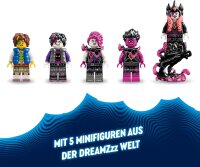 LEGO DREAMZzz Die Albtraumkreaturen der Nimmerhexe, magisches Kinderspielzeug, baubarer Kessel, Wolf oder Rabe, Fantasy-Spielset für Mädchen und Jungen ab 9 Jahren 71483