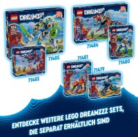 LEGO DREAMZzz Die Albtraumkreaturen der Nimmerhexe, magisches Kinderspielzeug, baubarer Kessel, Wolf oder Rabe, Fantasy-Spielset für Mädchen und Jungen ab 9 Jahren 71483