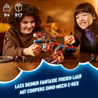 LEGO DREAMZzz Coopers Dino-Mech C-Rex, Spielzeug-Pterodaktylus, T.Rex-Actionfigur für Jungen und Mädchen, kreatives Spielzeug, Abenteuer-Set, Geschenk für Kinder ab 9 Jahren 71484