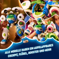 LEGO DREAMZzz Mateo und Z-Blob der Ritter-Mech, Spielset zum Umbauen für Jungen und Mädchen ab 10 Jahren, Geschenk für Kinder, Fantasy-Set, Roboter in 3 Varianten, Abenteuer-Spielzeug 71485