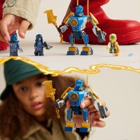 LEGO NINJAGO Jay Battle Mech, Ninja-Spielzeug für Kinder mit Figuren inkl. Jay-Minifigur mit Mini-Katana, Actionfiguren & Mechs, kleines Geschenk für kreative Jungs und Mädchen ab 6 Jahren 71805